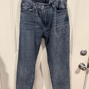7-for-all-mankind Women's Blue and Navy Jeans